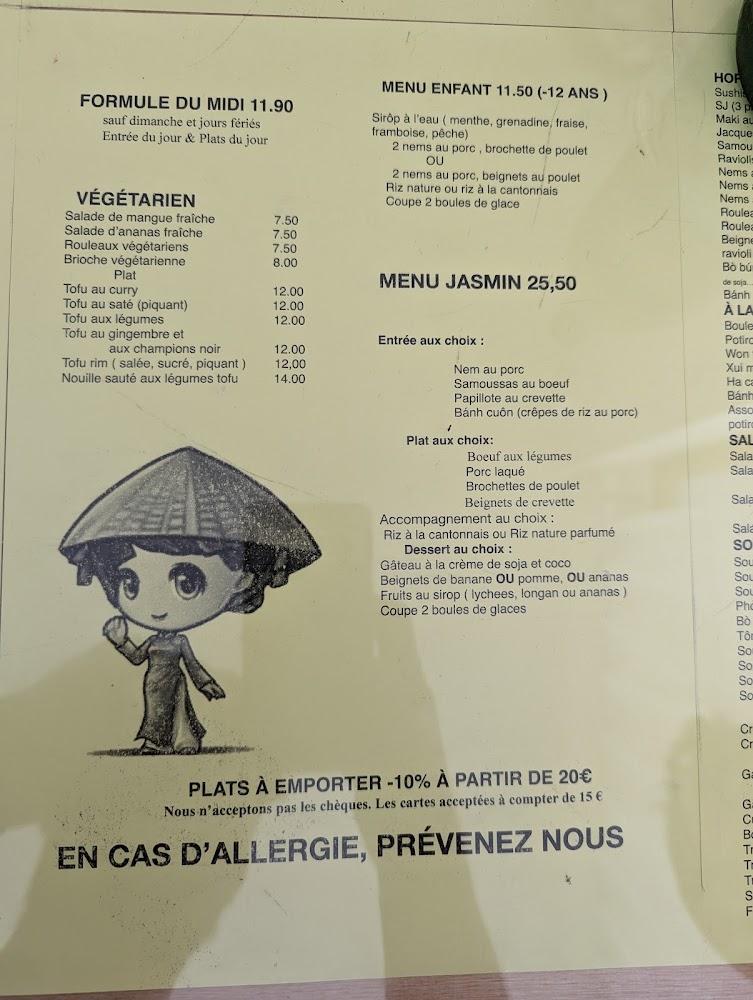 Le Jasmin - Menu Image 2