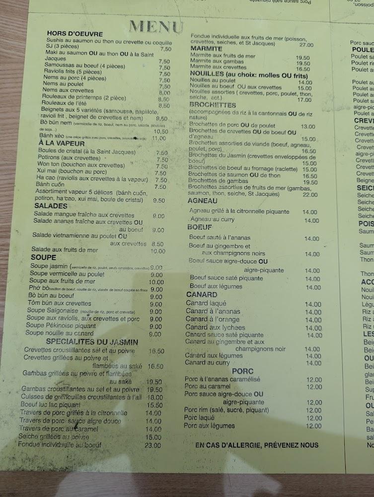 Le Jasmin - Menu Image 3